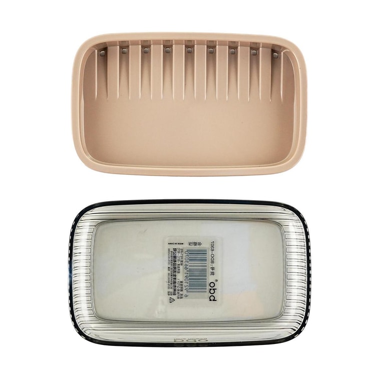 BDO 家用肥皂盒 架子双层沥水 免打孔卫生间收纳香皂盒皂碟 13.7×8.5×2.4cm 10