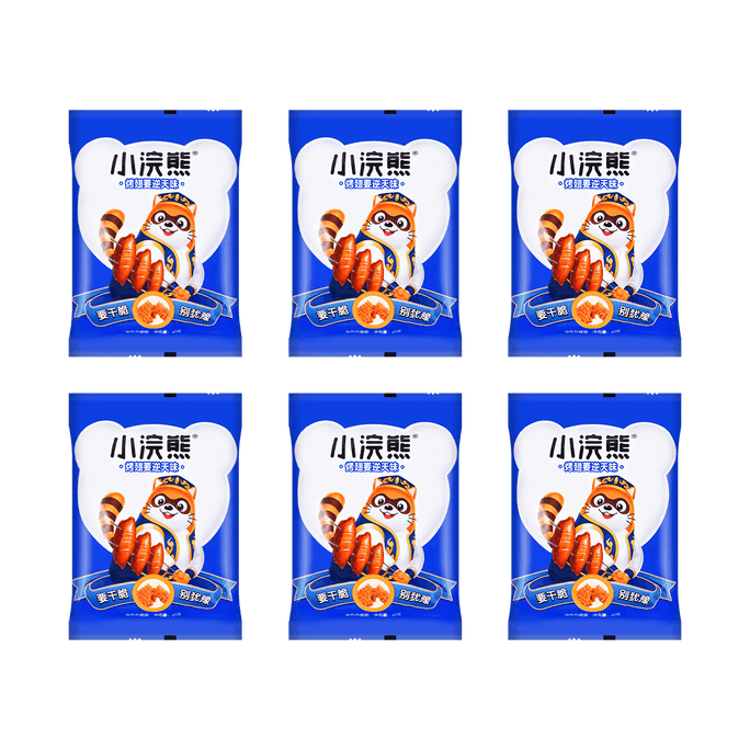 【超值分享裝】台灣統一 小浣熊乾脆麵 新奧爾良烤翅味 35g*6