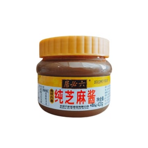 Ju Bi Liu Pure Sesame Paste Hot Pot Dipping Sauce, Sauce, Sesame Paste, Suitable for Spicy Hot Pot and Mixed Noodles, 420g * 1 Bottle