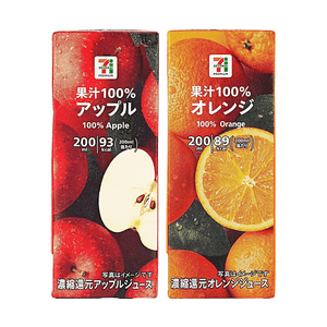 100% Apple Juice+100% Orange Juice 13.52 fl oz【2 Flavors 2 Combo Packs】【100% Pure Juice】【Clean Label】