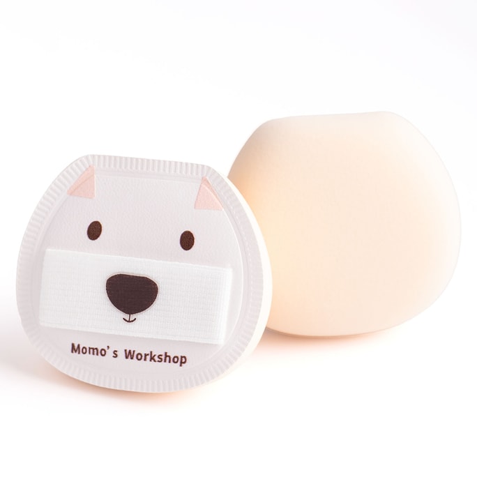 毛吉吉【西高地空氣棉花糖飛行版】彈力綁帶雙指上妝高密Rubycell一撲全臉通殺可做穿搭掛飾神器(單枚裝)