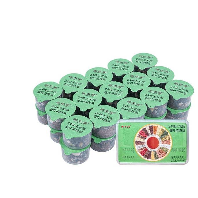 Guben Tang 24 Flavor Corn Beard Tea, Qingjiang Tea, Water Bag Soaked Chicory And Gardenia Flower Tea 500g * 1 Box