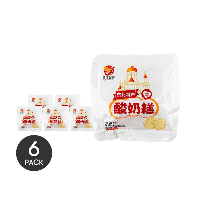 愈佳鑫华 东北特产酸奶糕 奶香味 *6【6份超值装】【网红爆款哈尔滨酸奶糕】