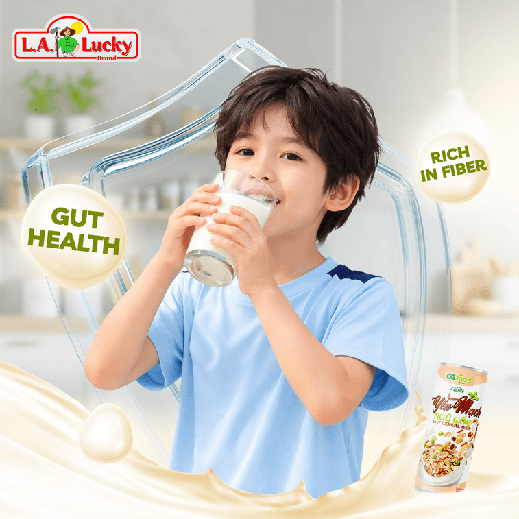 越南 L.A. Lucky CG Food 燕麦谷物奶饮品 325ml×6罐【6罐装】 3