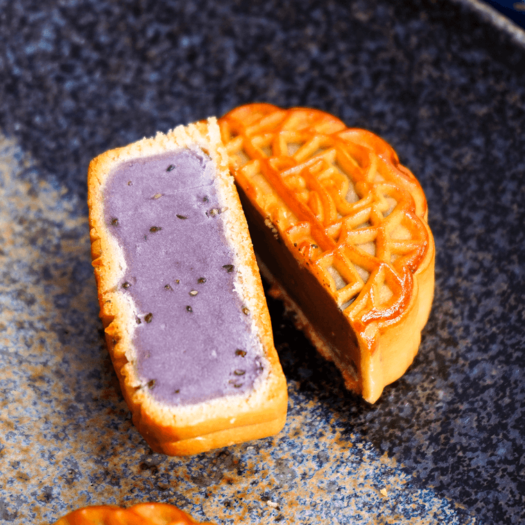 【全美超低價】【絕美蘇杭風】知味觀 知味雅月 月餅禮盒 8枚入 640g 蛋黃蓮蓉月餅*2 芋泥奇亞籽月餅*2 玫瑰豆沙月餅*2 黑芝麻核桃紅豆月餅*2 6