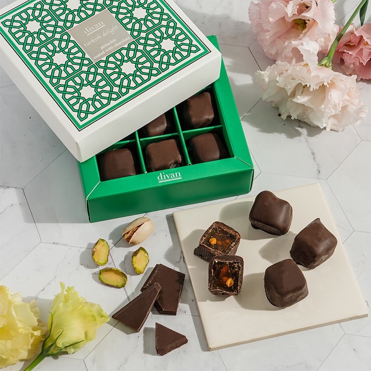 TOKYO Chocolate Coated Turkish Delight Pistachio 100g(9pcs) - Yami.com