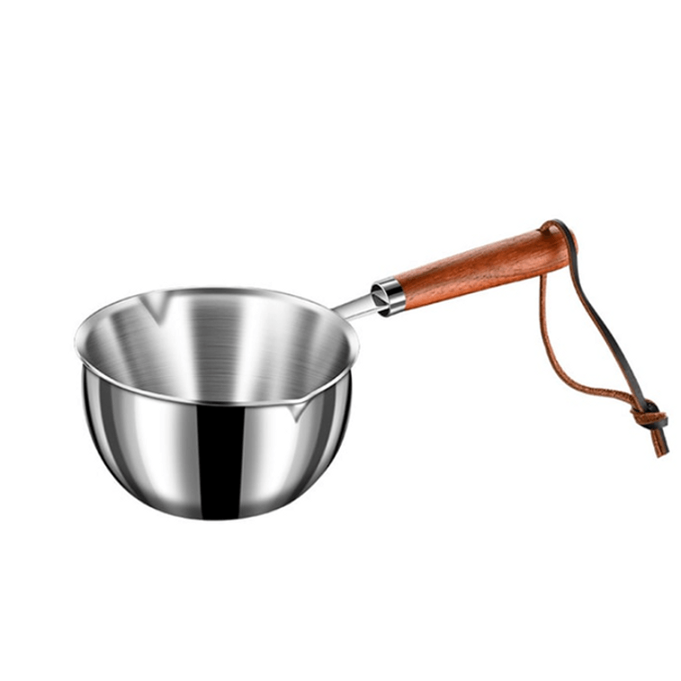 Stainless Steel Mini Multifunctional Frying Pan Hot Oil Drizzle Oil Hot Chocolate Hot Milk Magic Pan 200ML 4