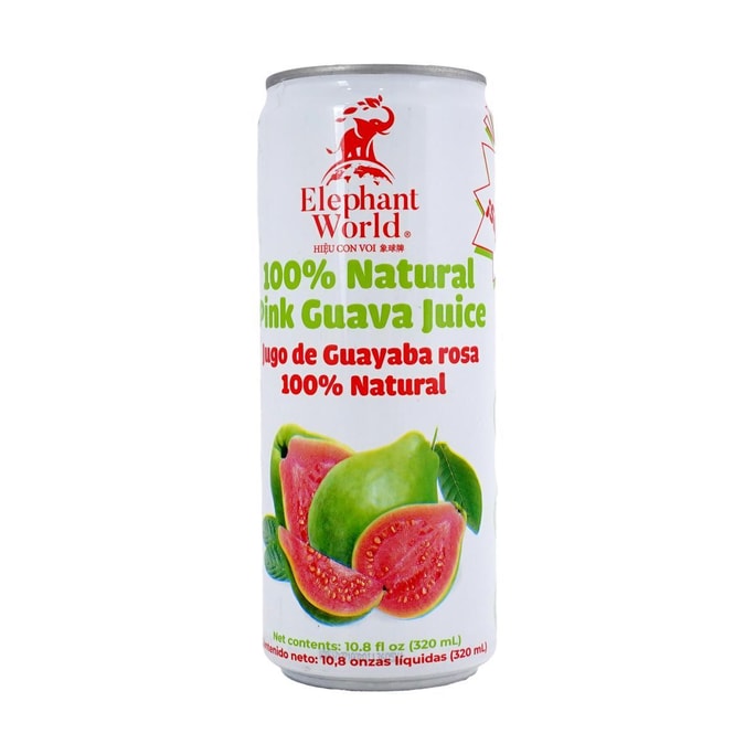 100% Natural ink Guava Juice ,10.8 fl oz【No Added Sugar 0 Fat】