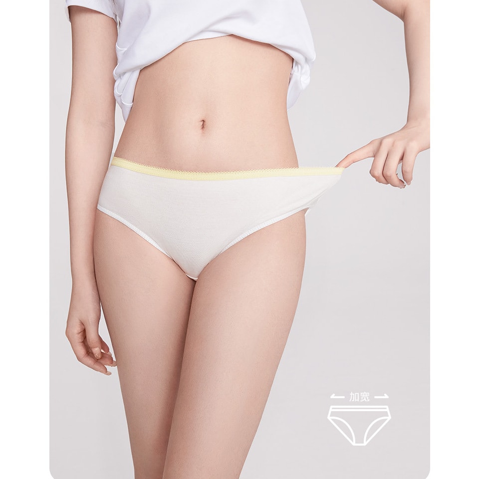 幸棉7條裝M碼日拋褲拋棄式免洗內褲女純棉抗菌月經孕婦旅遊便攜旅行