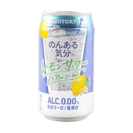 日本SUNTORY三得利 无酒精饮料 柠檬酒 350ml