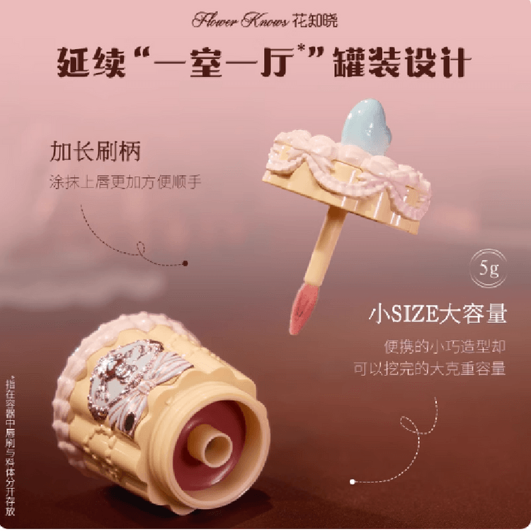 Flower Knows Hua Zhi Xiao Sweetheart Bear Lip Jelly JE02 Puff Bear