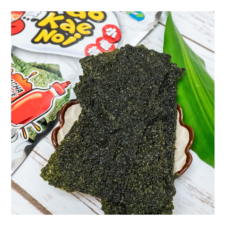 泰國小老闆 厚片脆皮苔 是拉差香辣味 32g 3