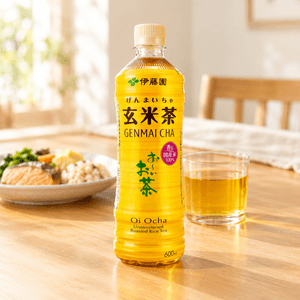Oi Ocha Genmai Cha,Unsweetened Roasted Rice Tea,Green Tea,20.28 fl oz