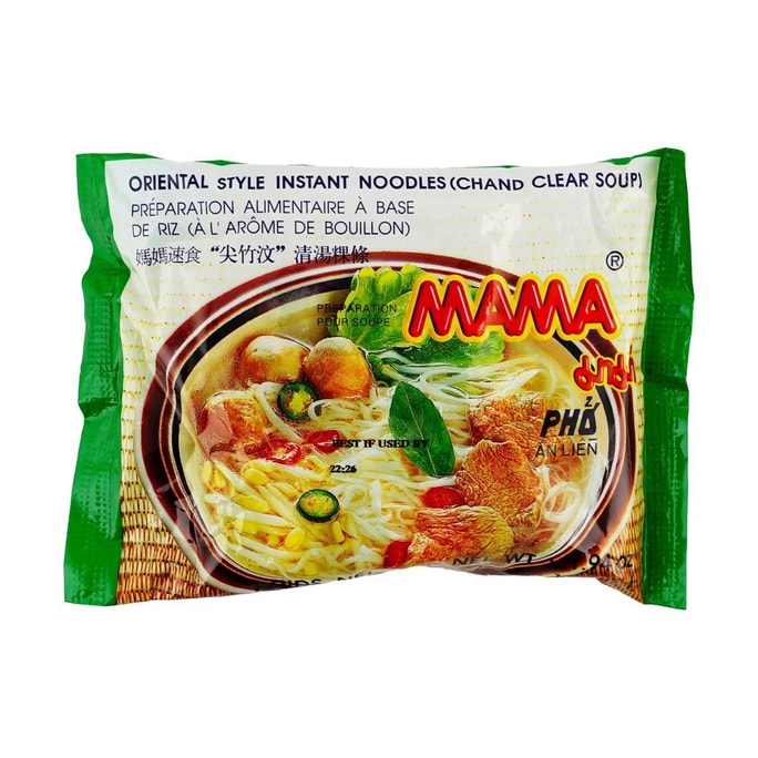 泰国MAMA妈妈牌 尖竹汶府清汤粿条 泰式速食米粉汤 55g
