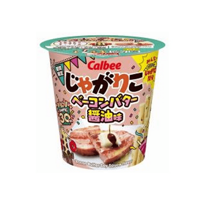 【日本直邮】 日本 卡乐比 培根黄油酱油味薯条 52g