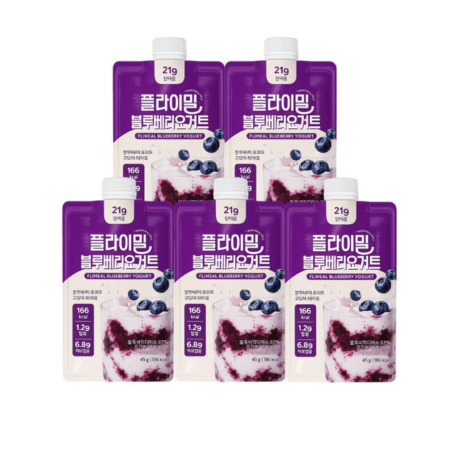 Blueberry Yogurt Protein Shake High Protein Meal Replacement 45g × 5 Packs