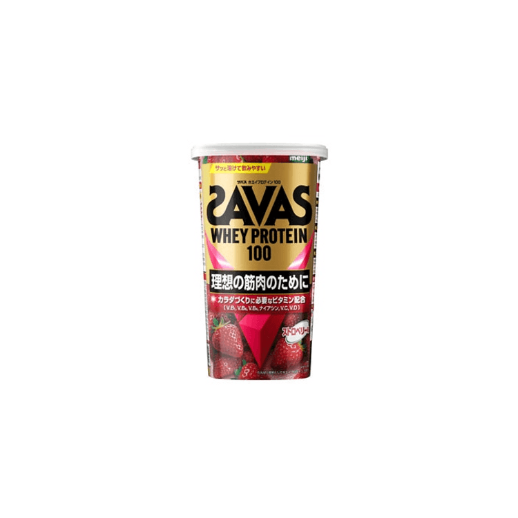 Savas Whey Protein 100 Strawberry Flavor [280g] - Yami.com