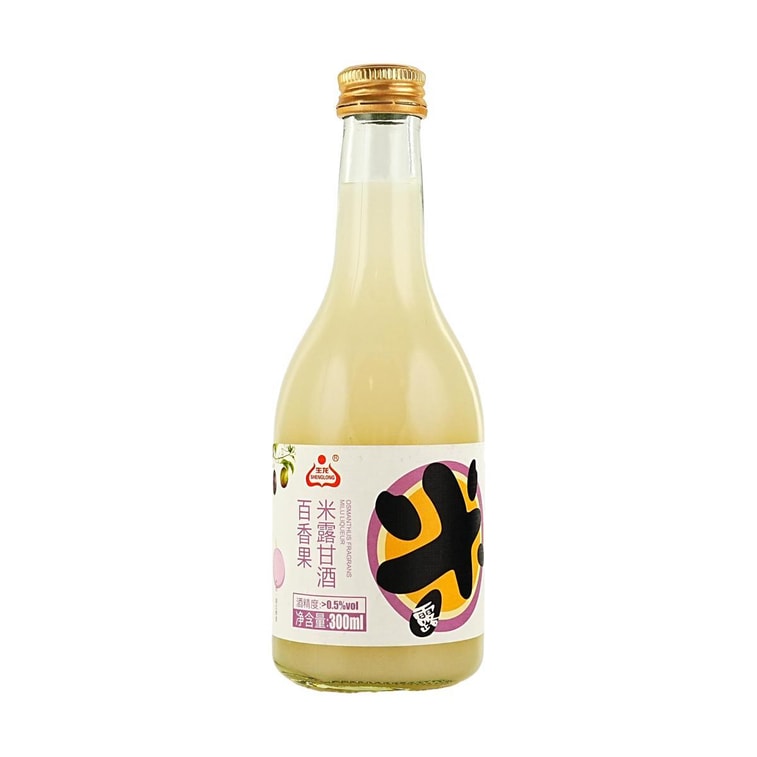 Sweet Rice Dew, Rice Wine,Osmanthus+Peach+Passion Fruit+Original Flavor, 10.14 fl oz*4【4 Combo Packs】【0.5%vol】 10