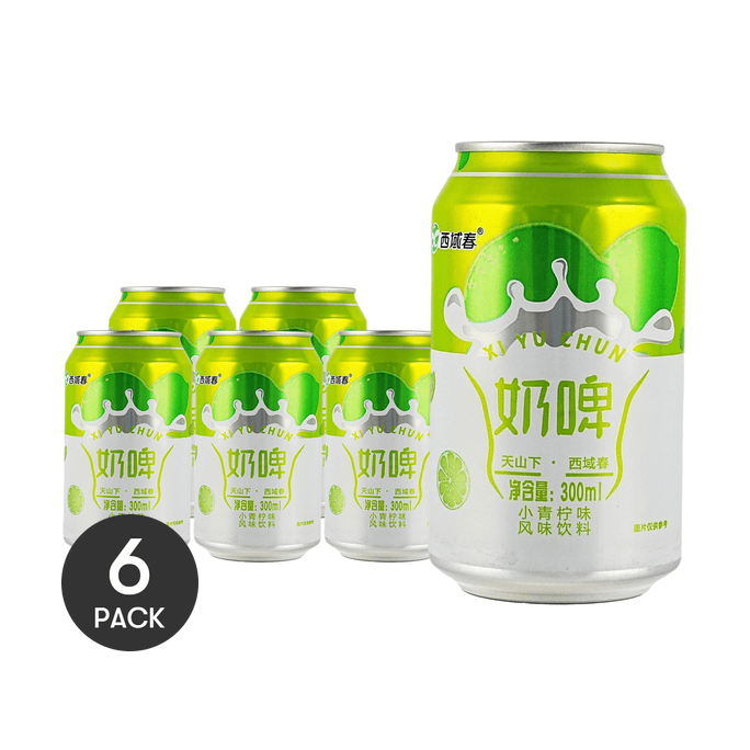 NaiPi  Lime Flavor Lactic Acid Bacteria Beverage10.14 fl oz *6【6 Packs】