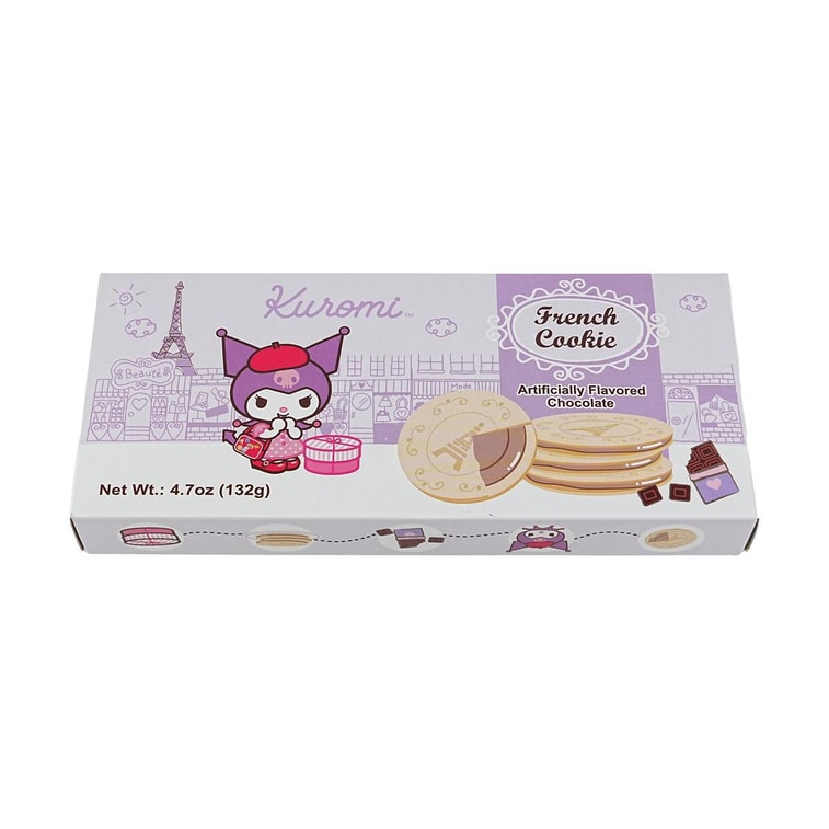 Sanrio Kuromi French Cookies , Chocolate Flavor , 4.7 oz 5