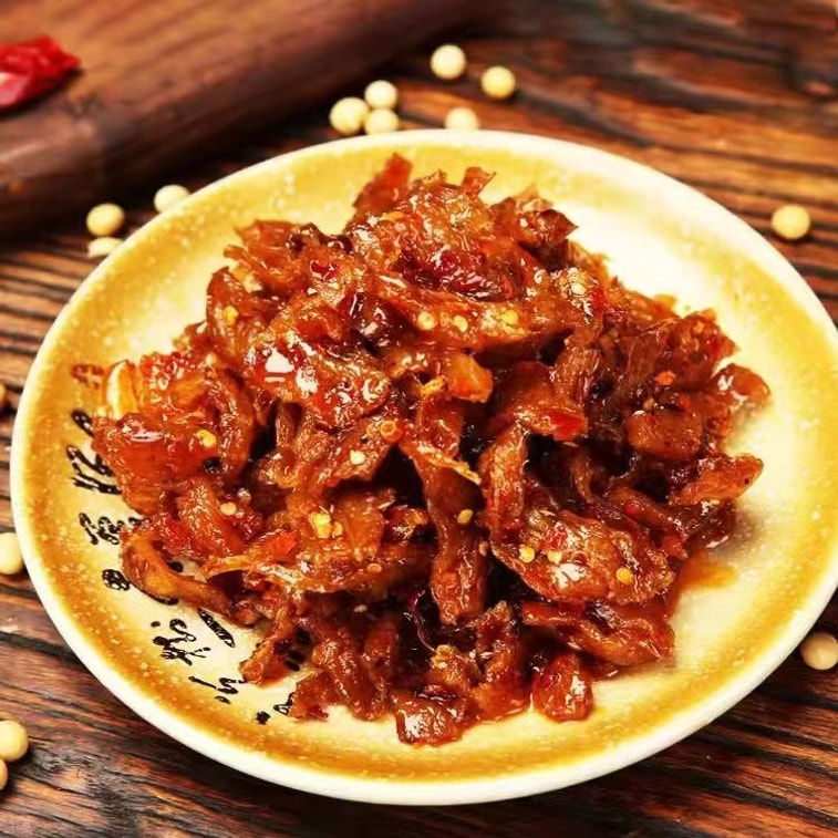 登荣 重庆正宗口水鸡辣条爽口速食小吃老款甜辣味65g*2包 4