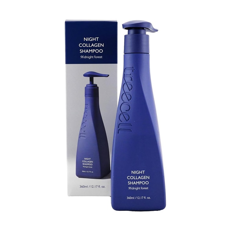 Night Collagen Shampoo, Midnight Forest, 12.17 fl oz. - Oil & Flake Scalp Soothing System 3