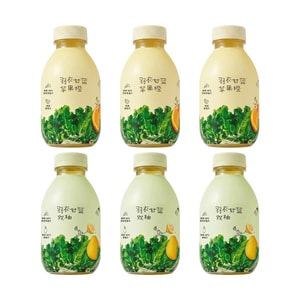喜茶 羽衣甘蓝苹果橙+羽衣甘蓝双柚 植物果蔬汁 350ml*6【2种口味6瓶组合装】【5种果蔬成分 富含膳食纤维】【可以喝的液体沙拉】