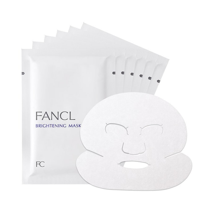 【日本直邮】FANCL芳珂 新版焕白淡斑保湿面膜 6枚入