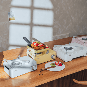 미니 캠핑 스토브 민트 【일반 8온스 사이즈 부탄 연료통】