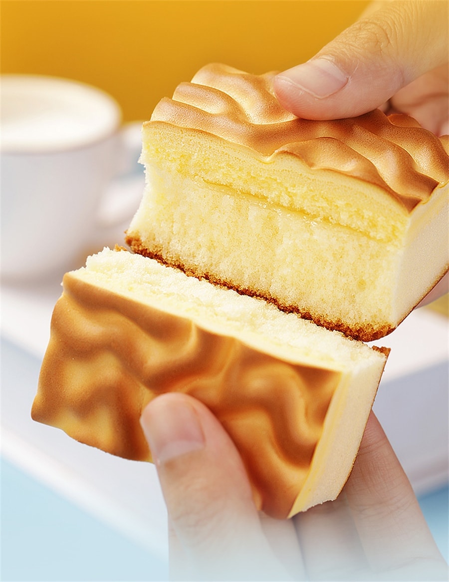 【中国直邮】 然利 手工虎皮蛋糕 乳酸菌味 夹心早餐代餐饱腹 办公室休闲糕点360g 约6个