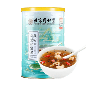 北京同仁堂 奇亞籽堅果藕粉 潤腸通便 增強免疫力 營養早餐 500g