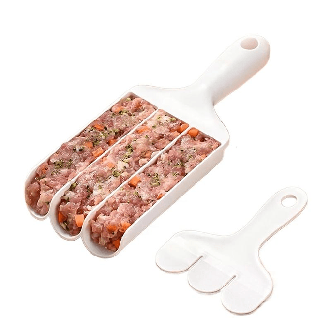 Kitchen Triptych Rice-meat Dumplings Maker Fish Meatball Mould Shrimp Slider Meat Filling Processor * 1