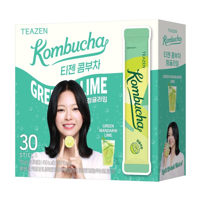韓国直送】ティーゼンコンブチャ オレンジ＆ライム味 30袋入り - Yami