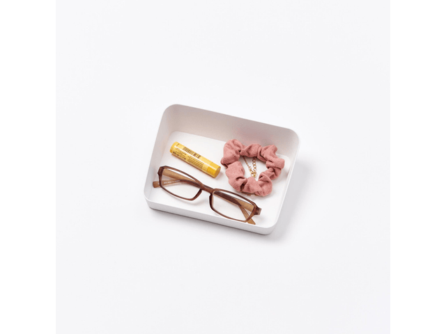 Vanity Tray - Angled - Small - Steel White - Yami.com