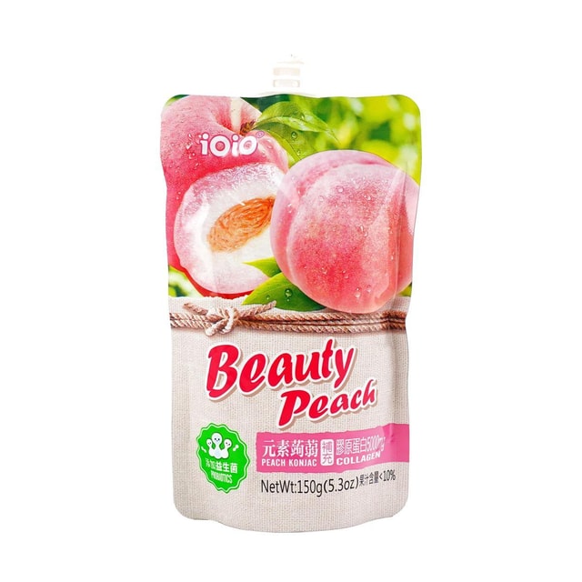 台湾IOIO 元素蒟蒻果冻蜜桃味150g【含益生菌&胶原蛋白】 - 亚米