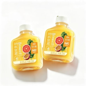 Qingshang NFC Grapefruit Juice 235ml*3 Bottles, Kale Passion Fruit Juice, Grapefruit Juice Beverage