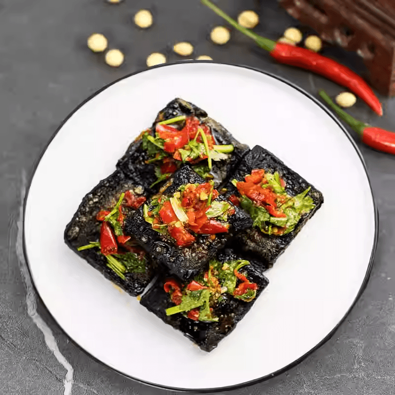 【中國直郵】 鄔辣媽 湖南特產小吃長沙臭豆腐即食臭乾子油炸豆腐乾休閒零食品20g*10袋