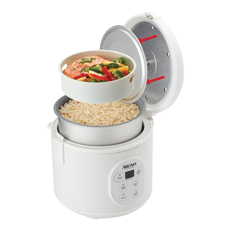  Aroma Housewares ARC-954SBD Rice Cooker, 4-Cup Uncooked 2.5  Quart, Professional Version: Home & Kitchen