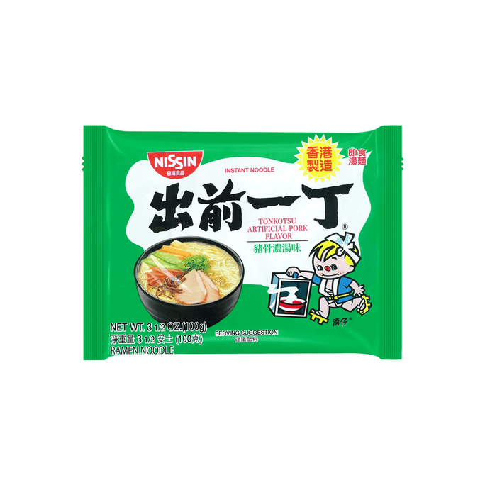 日本NISSIN日清 出前一丁 即食汤面 九州猪骨浓汤味 100g