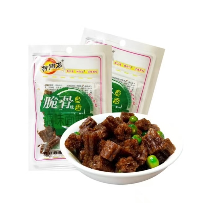 Fish-flavored crispy bone and gluten 18g*5 bags spicy strip green bean noodles products nostalgic snacks spicy strip