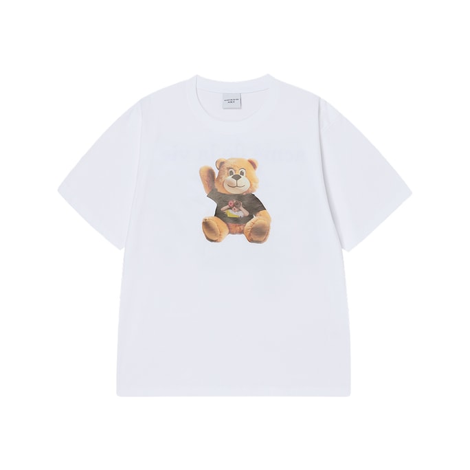 【韩国直邮】 韩国 acmé de la vie ADLV AC BEAR 娃娃脸短袖T恤 白色 2