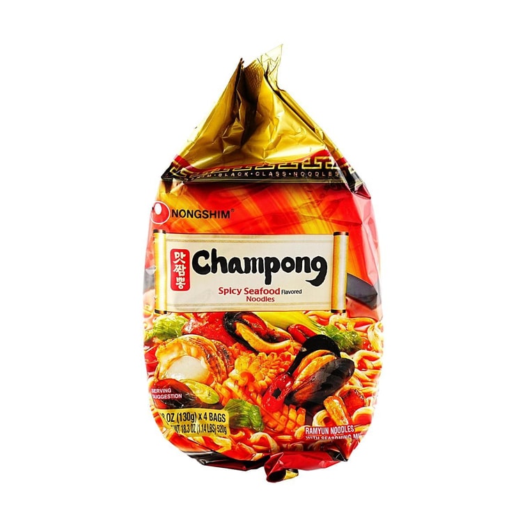 もちもちインスタントラーメン激辛海鮮味4袋入520g 8