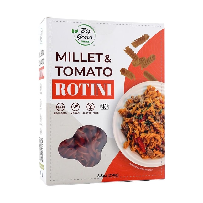 Millet & Tomato Rotini ,8.81 oz  【Vegan】【Gluten Free】