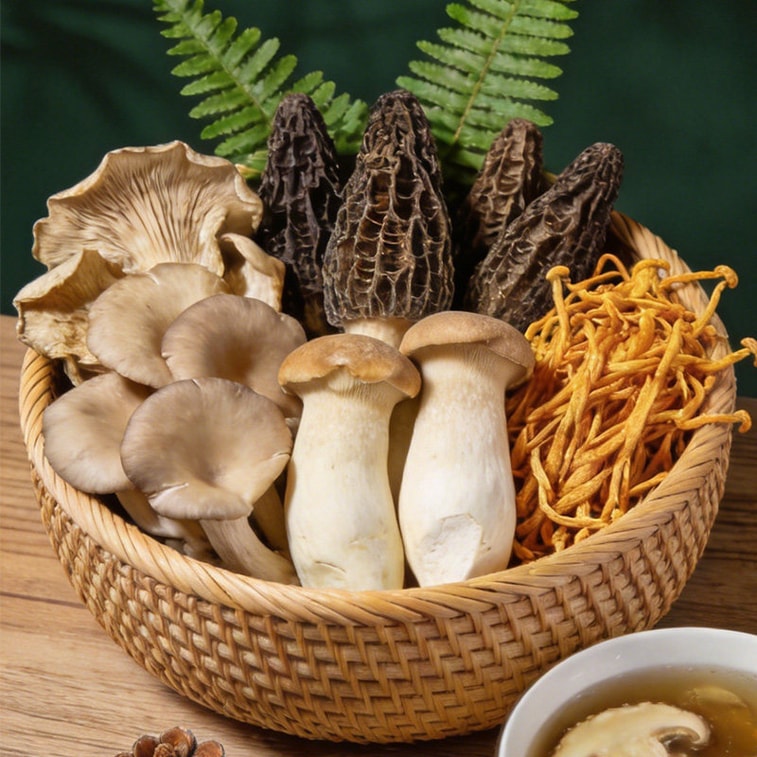 【 40g X3 Pack 】 Mushroom Colorful Mushroom Soup Pack Mushroom Soup Pack Nutritional Soup Ingredients Dried Morel Mushroom 3