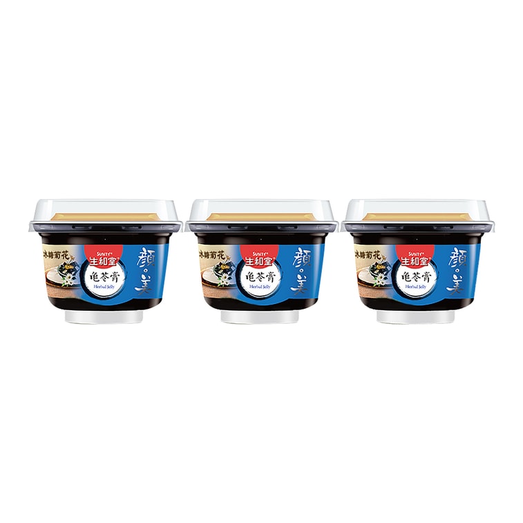 生和堂 龟苓膏 冰糖菊花口味 3杯装 附伴侣调味包+汤勺 645g 4
