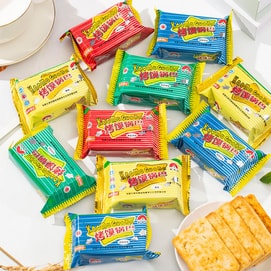 新家园 烤馍片 香酥馒头片 超值分享装 208g【烧烤味+孜然味+咖喱牛肉味+椒盐味】【内蒙古特产】