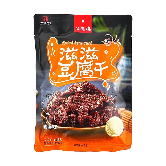 三凤桥 滋滋豆腐干 卤香味 188g