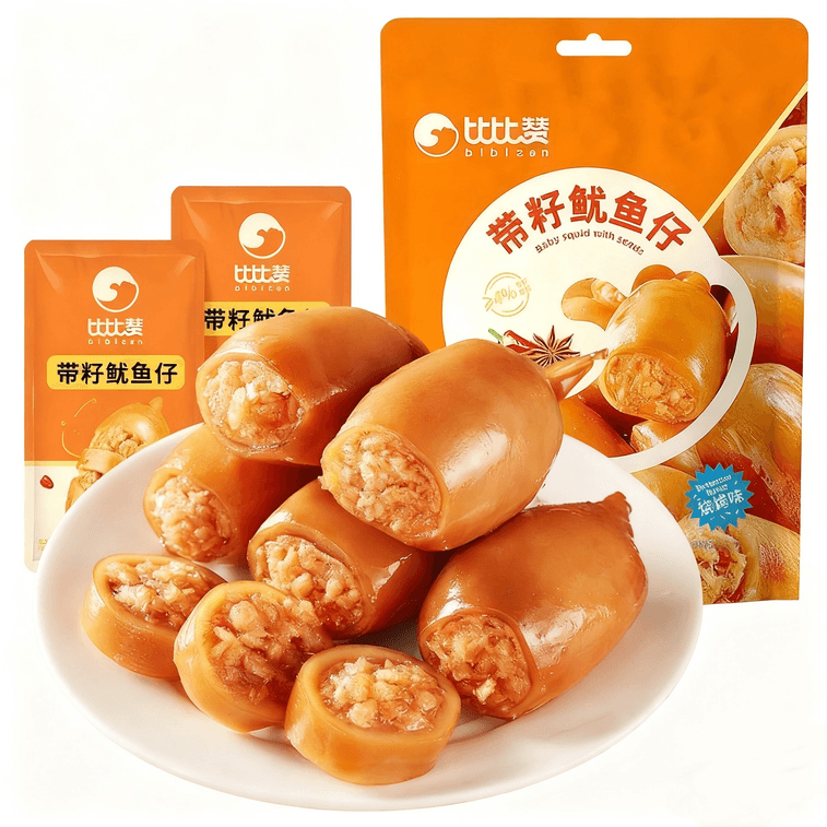 ビビザン 子持ちイカ ヘルシー子持ちイカ そのまま食べられるシーフード 袋入り [BBQ風味] 90g 9