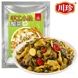 [중국 직배송] 쓰촨식 얇게 썬 배추 절임, 400g 한 봉지, 씻거나 자를 필요 없이 바로 드실 수 있습니다. 전통 쓰촨식 배추 절임, 쌀국수 토핑, 정통 쓰촨식 생선 절임 양념으로도 좋습니다.