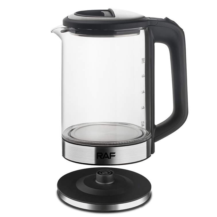 Electric kettle 2.5L glass and stainless steel 110V 5